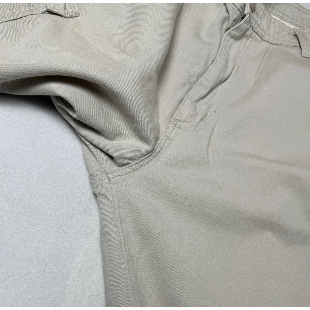 Vintage Polo Jeans Co Ralph Lauren Cargo Pants Mens 34x30 Khaki Beige Cotton
